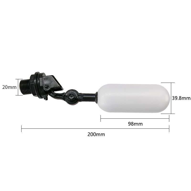 

Adjustable 4-Point Plastic Float Valve for Small Water Tanks, Automatic Humidifiers, and Sinks.