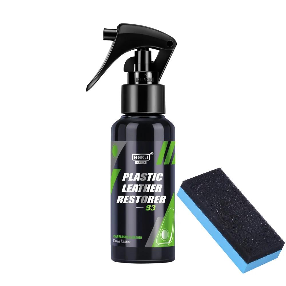 Motorcycle Plastic Restorer Back To Black Gloss Cleaning Kit Plastic Leather Repair Auto Polish And Repair Coating Renovator