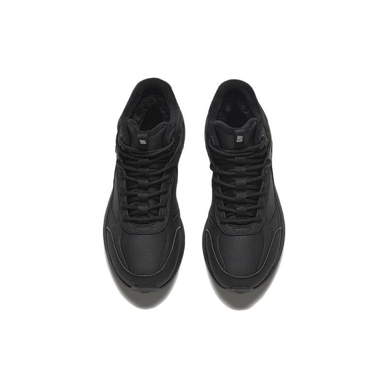 Anta Cushioning Wear-Resistant Mid-Top Casual Shoes Women's Black Sneakers 122348986-1