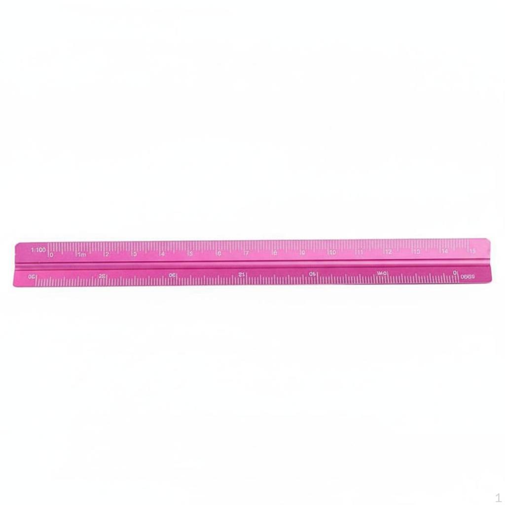 Aluminum Architect Scale Multifunctional Triangular Ruler Metal Engineering for Design
