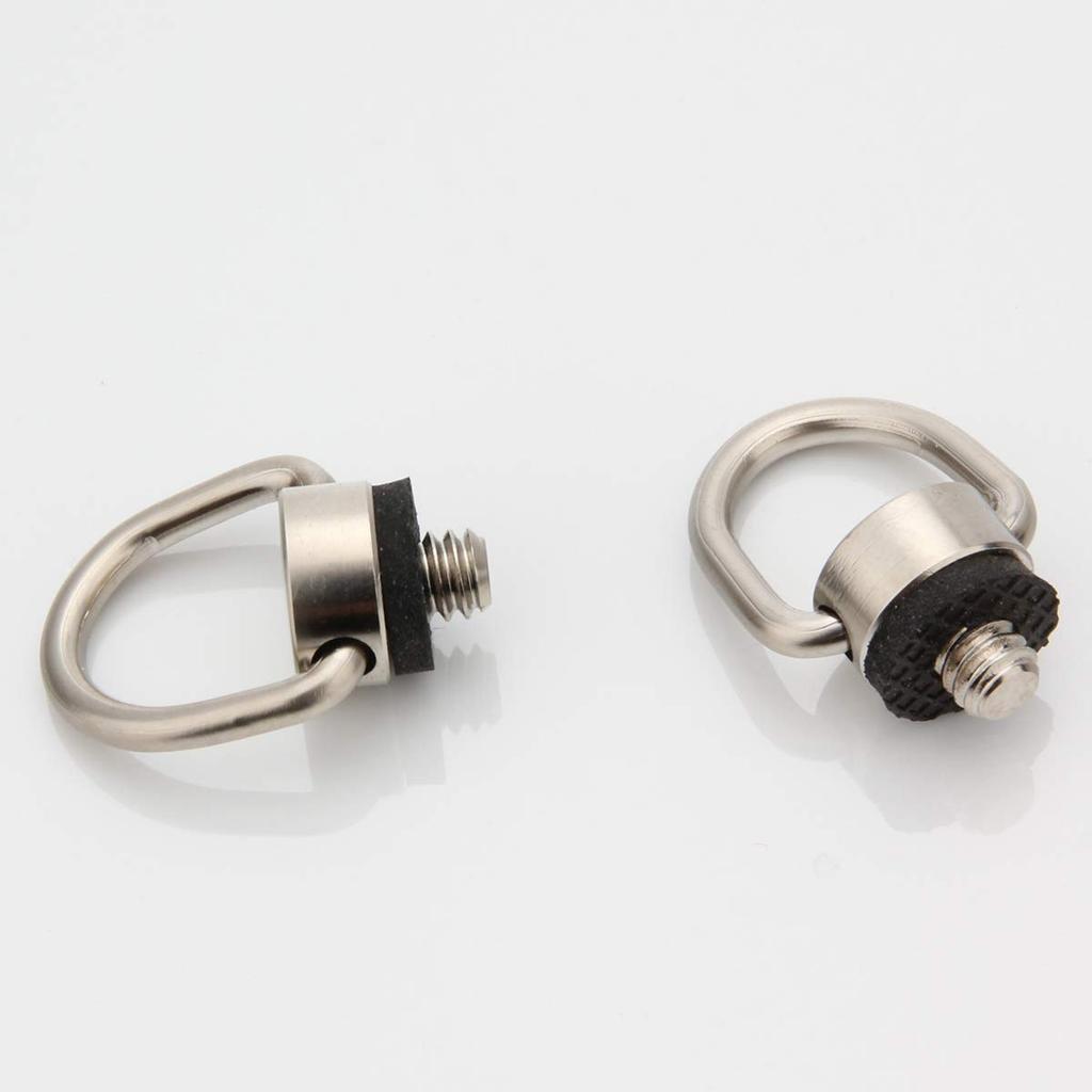 XINJUE Camera Neck Strap Wrist Strap Thread Camera Neck Strap Mount Neck Strap for Canon Fuji Sony SLR Screw, D-Ring 1/4 (Stainless Steel), Screw,