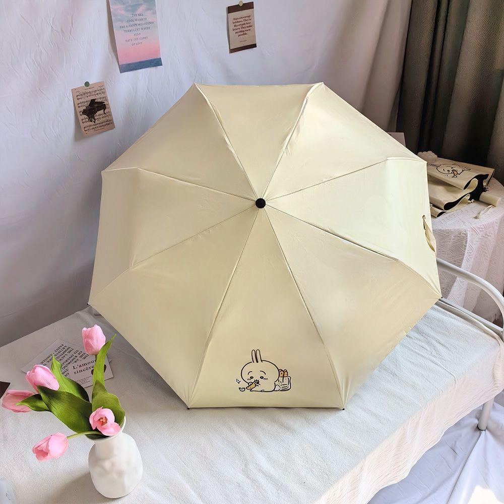 Kawaii Chiikawa Usagi Automatický deštník Ochrana proti UV Slunečník Deštivý Slunečný Roztomilý Cosplay Anime Gadget Skládací Větruodolný Automatic