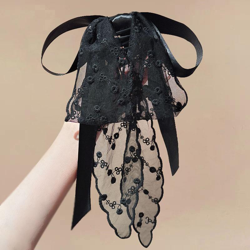 

Французские шифоновые заколки для волос с бантом, корейские заколки-банты, заколки-невидимки, заколки для волос для девочек, аксессуары для волос для хвостика, украшение, подарок аметист