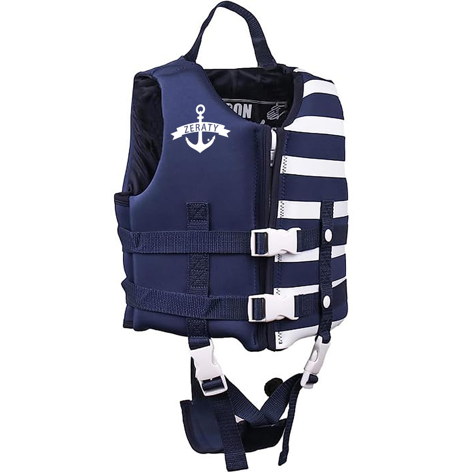 

Детский спасательный жилет Owntop, Детский спасательный жилет для мальчиков и девочек, Для тренировок по плаванию, Жилет для сноркелинга, Плавучий жилет, Сертифицирован CE, Синяя полоска, Si