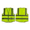 Reflective Multi-Pocket Safety Vest with Logo Option - Fluorescent Construction Gear
