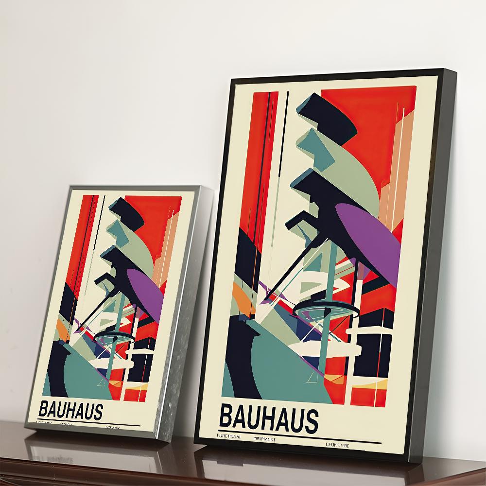 

Самоклеящийся художественный постер середины века Баухаус Белая бумага Печать плакатов Художественное произведение Эстетическое искусство Настенная живопись 21cm×30cm NoFrame