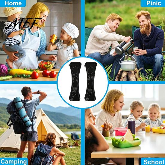 Travel Friendly Flatware Organizer Portable Cutlery Storage Bag, Wear-Resistant Zippered Tableware Pouch, Utensil Case for Students Compact