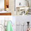 2pcs Shower Razor Holder Stainless Steel Men Shaving Shaver Razor Stand Shelf Shaving Razor Storage Rack Bathroom Hook Organizer