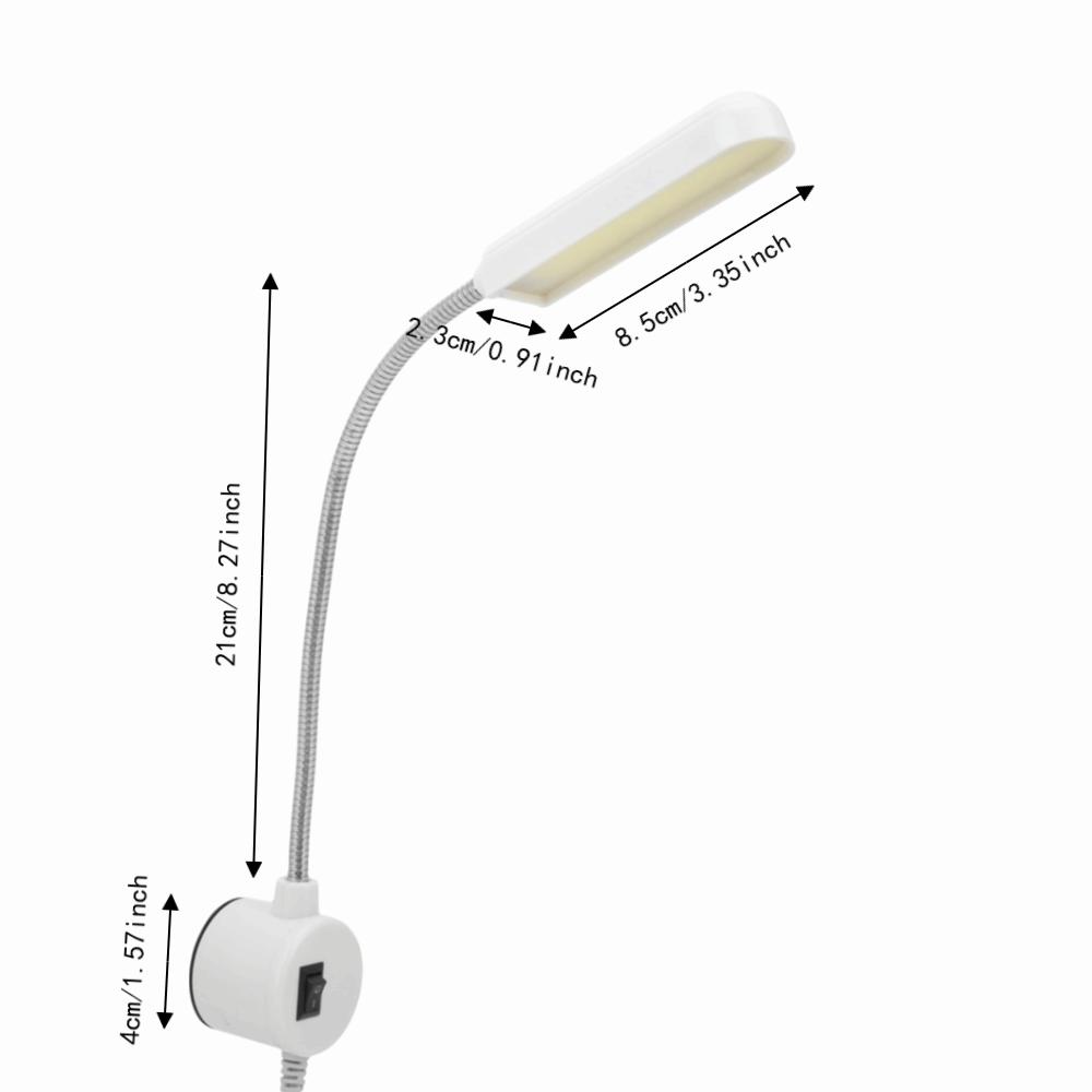 Magnetic Mounting Base Sewing Machine Light Flexible Gooseneck Arm Desk Lamp  Sewing Machine