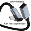 Right Angle USB C Extension Cable Short, USB 3.1 Type-C Extension Lead 480Mbps, 20V/5A,100W Male to Female Extender Cord