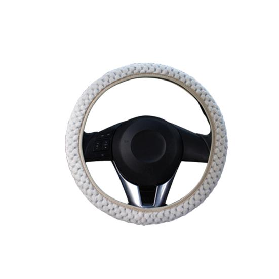 Stilvolle Winter warme Plüsch Auto Fahrzeug Anti-Rutsch Lenkrad Schutzhülle
