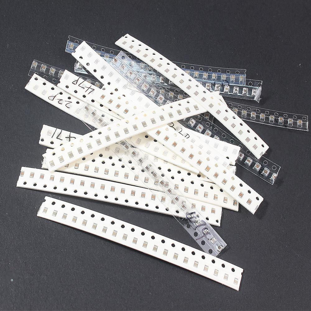 320PCS 0805 Kit de condensatori ceramici SMD 16 valori 10P~226M Pachet de componente electronice Set asortat de condensatori 0,01uF 0,1uF 1uF
