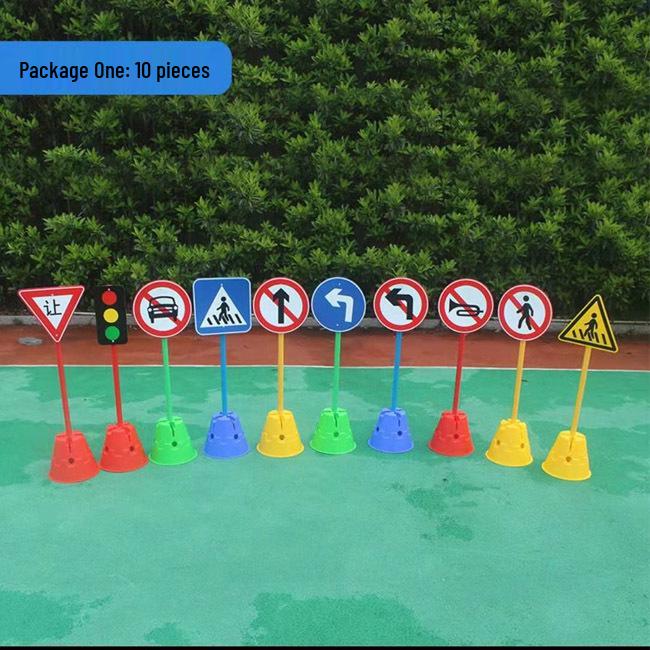 Kids’ Outdoor Sports Traffic Signs & Signals Toy Set