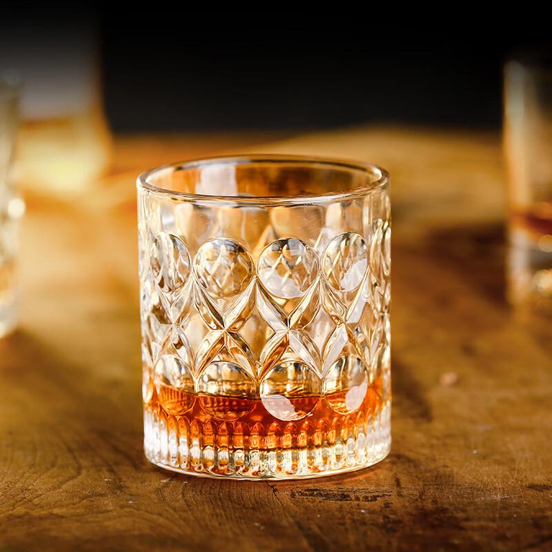 OLOEY Crystal Diamond Beer Glasses (Set of 5)