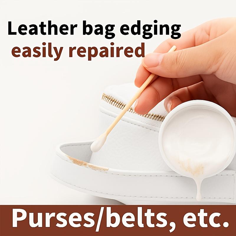 White Leather Restoration Kit, White Leather Coloring Ointment, Leather Dye - Restore and Renew Scratched, Faded and Aged Leathe