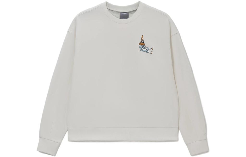 Li Ning Skateboard Sweatshirt Men's Ecru AWDS165-2