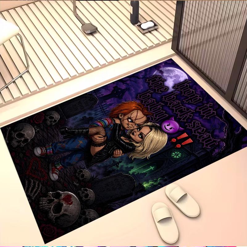 Chucky Print Rug, Washable Floor Carpet, For Entryway Dorm Laundry Room Office Study, Home Decor Birthday Christmas Gift