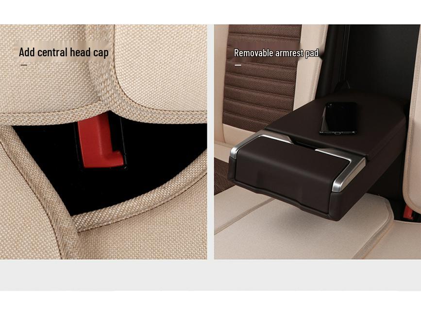 Four Seasons Full Coverage Linen Seat Covers for Geely GL, Emgrand EC7/GS, Binyue, Vision S1