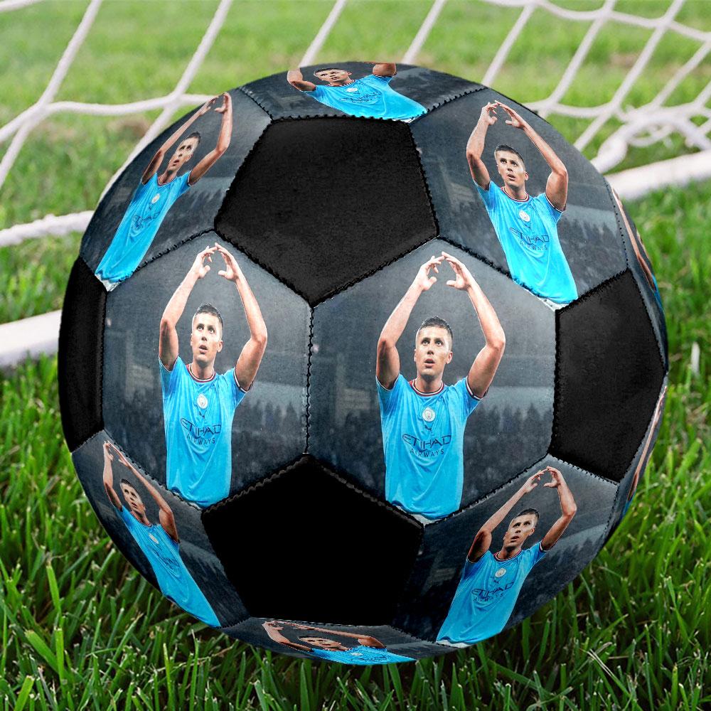 Ballon de football Rodri taille 5, coloré, adapté à tous les âges, cousu à la machine, matériau PVC, qualité compétition, durable et à rebond élevé
