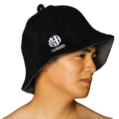 By Sauna and Spa Health Sauna for Towel Highly for Men and Deep for Certified Double 2 Extra Black [OTONANOSAUNABU] [Supervised Advisor] Hat,