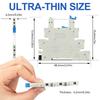 Relays Set SPDT Switching 24 Volts Double Power Including Mounting Accessories For Controls System Space Saving