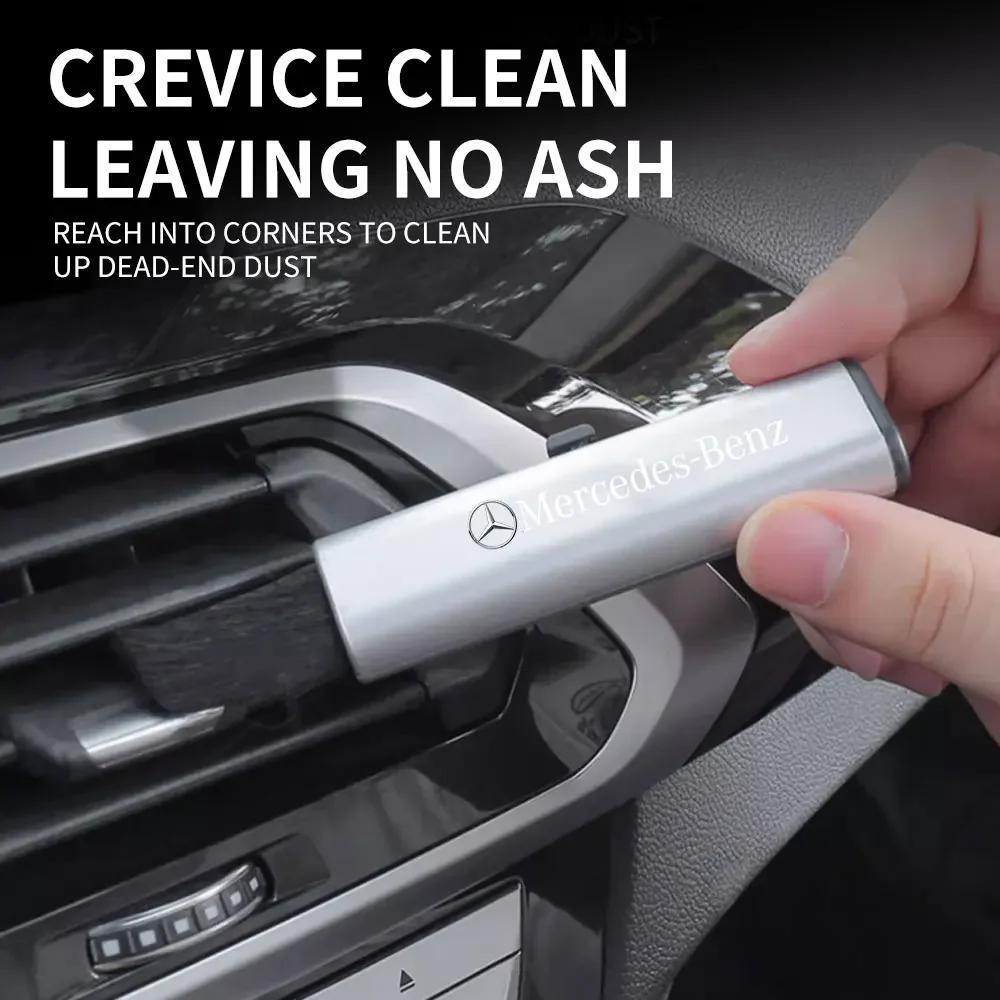 gnwdx7 2025 Hot Car Logo Cleaning air conditioner air outlet brush For Mercedes Benz AMG C180 C200 C260 C300 W108 W124 W126 W140 W168 W