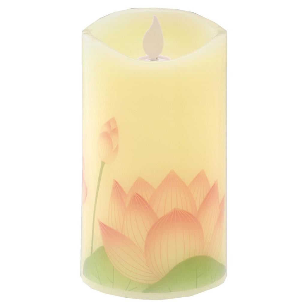 Kameyama Iroha Akari Lotus Bud LED Candle, Standard Size