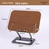 Wood Grain Folding Desktop Reading Stand for Books and Tablets