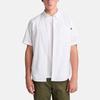 Timberland Soft Comfortable Casual Breathable Short Sleeve Shirt Men Shirts White A6AX8-A94