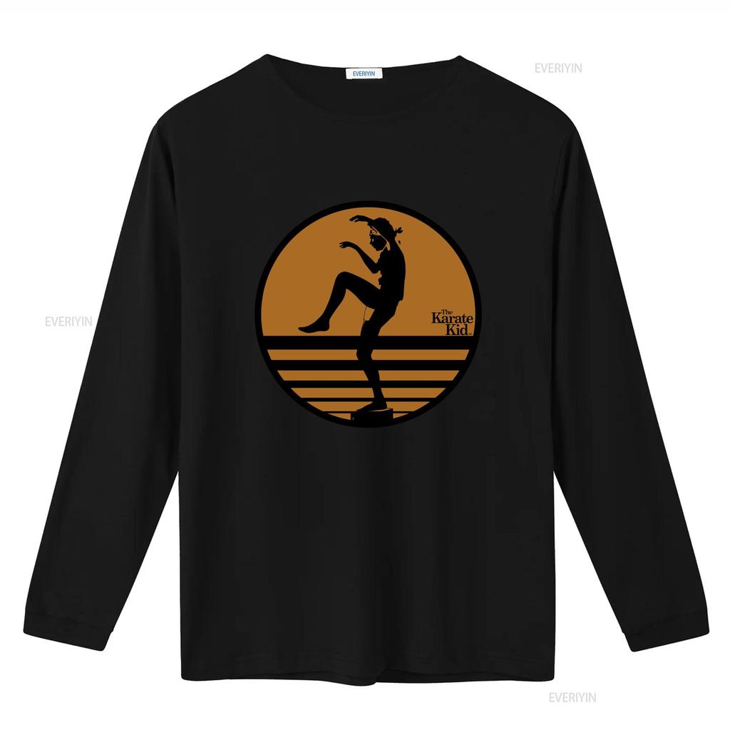 Karate Kid Adult New T Shirt Distressed Crane Kick Pose In Circle Print Vintage Washed Fashion Streetwear Stylish