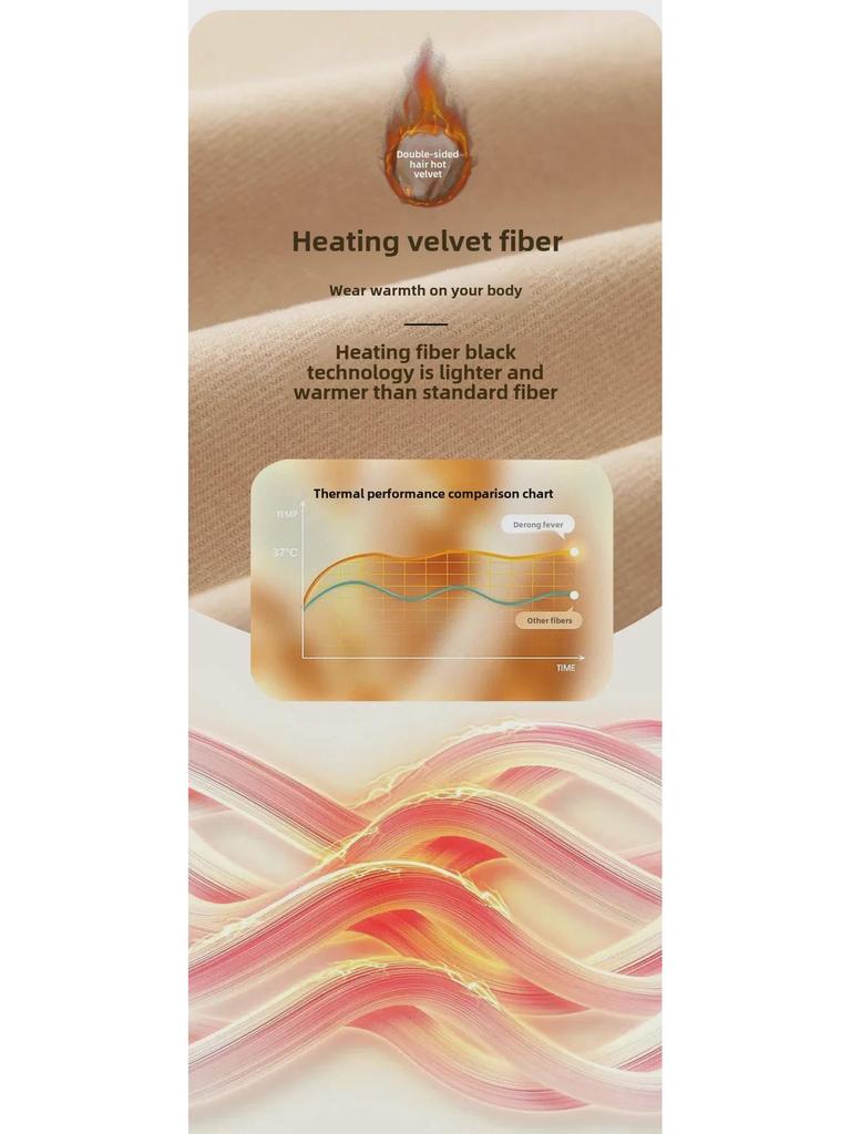 Women's Round Neck Tie Warm Vest with Chest Pad and Velvet Lining Winter Base Layer