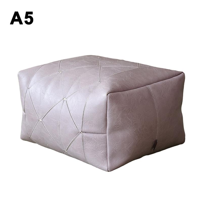 Bestickter Handwerks Quadratischer Kissenbezug Marokkanisches Leder Meditationskissen Futon Ungefüllt Nordischer Stil Zuhause Boden Tatami-Matte