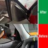 2pcs Car Front Inner A Pillar Trim for Corvette C8 Z51 Z06 Stingray HTC 2020 2021 2022 2023 2024 2025 2026,Genuine Carbon Fiber Window Triangle Cover