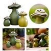 Frogs Figurines Resin Animal Garden Statues Funny Frogs Sculptures for Home Desk Decoration Funny Frogs Sculpture