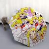 1pc Sailor Moon Chibi Characters Umbrella, Automatic Open with Foldable Design for Outdoor Use, Perfect Gift for Fans and Travelers.I005