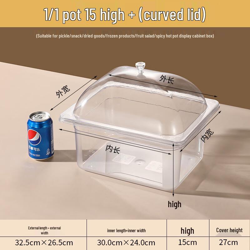 Acrylic Food Display Case with Arc Lid