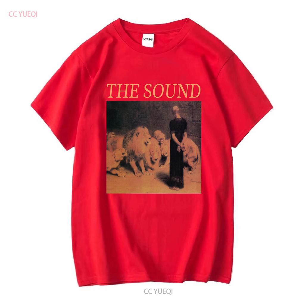 the sound T Shirt from lions mouth vintage Washed Stylish Top For Everyday Wear Casual Versatile Unisex homme fashion Soft