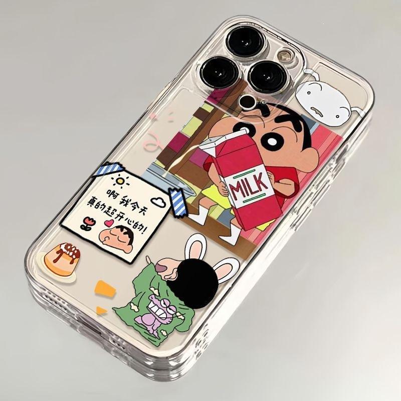 Cartoon cute little new iPhone15Promax mobile phone case 14 girl 13 creative 12 simple 11 all-inclusive XS