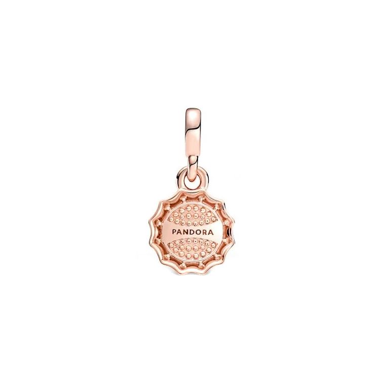 Pandora Me Lucky Bottle Cap Mini 3D Personalized Pendant Unisex Accessories Rose-Gold 789661C01 Rose Gold