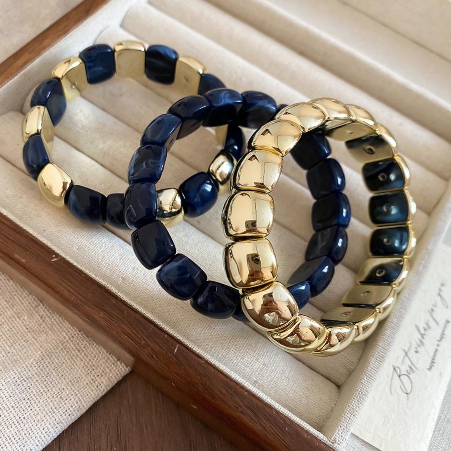 Colorful Acetate Open Bangle: Exaggerated Light Luxury Bracelet for Women