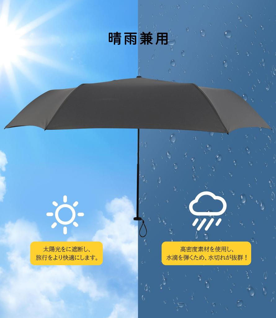 HOSUR Folding Umbrella Foldable Suitable for Sunny and Rainy Easy To Rainy Season Day Umbrella Cover Navy [Ultra-lightweight, 6-rib] Umbrella,