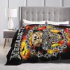 M-Megadethed Band  Blanket  Travel Office Flannel Bedding Throws For Home Decor Soft Warm Design Quality Bedspread