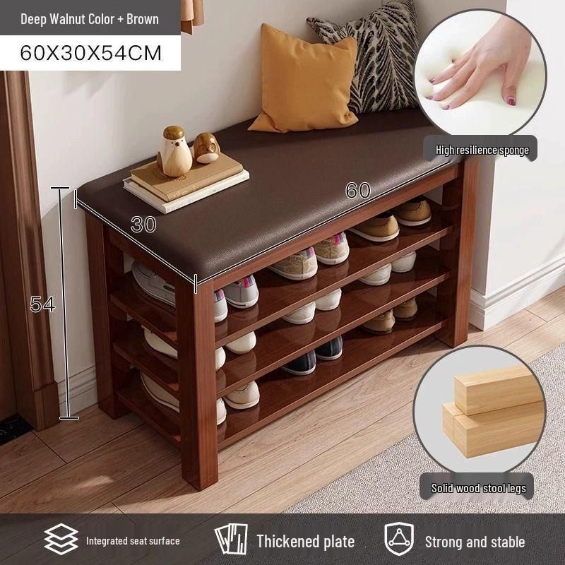 Shoe Changing Stool & Shoe Rack:
