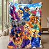 Happy Dogs Gathering Theme blanket Lightweight Warm Flannel Blanket Decorative Throw Blanket for Home Decoration