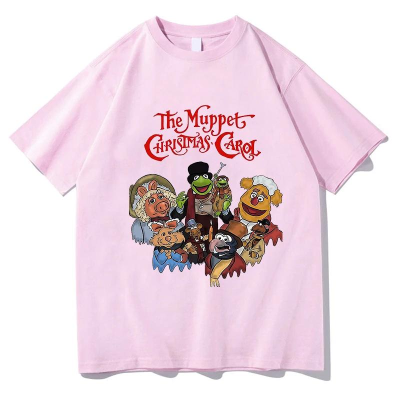 Muppets Christmas Carol Tshirts Cartoon Print Cute Teeshirt Tops Pure Cotton Tshirts Camisetas Womenunisex Tees Top Short Sleeve