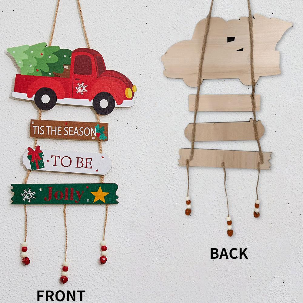 Weihnachtsbrief Anhänger Holzhandwerk Hängende Party Wanddekoration Türdekoration Szene Anordnung Requisiten Dekorationen Weihnachtsbaum