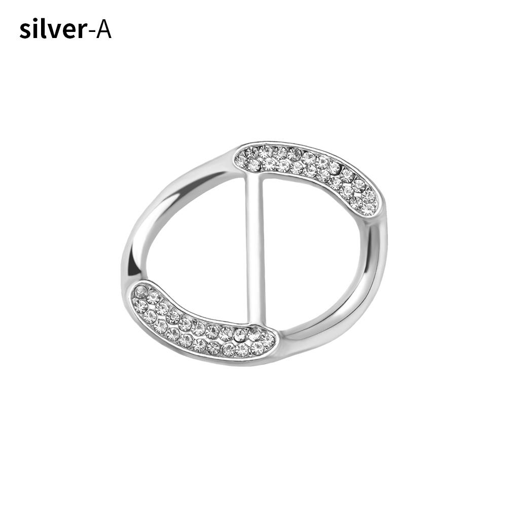 T-shirt Pearl Fixed Buckle Shirt Hem Decorative Buckle Silk Scarf Buckle Clothes Tighten Knotted Buckle Ring