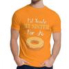 Man Tee Shirt Trade My Sister For A Donut Food Pure Cotton Novelty Round Neck Vintage