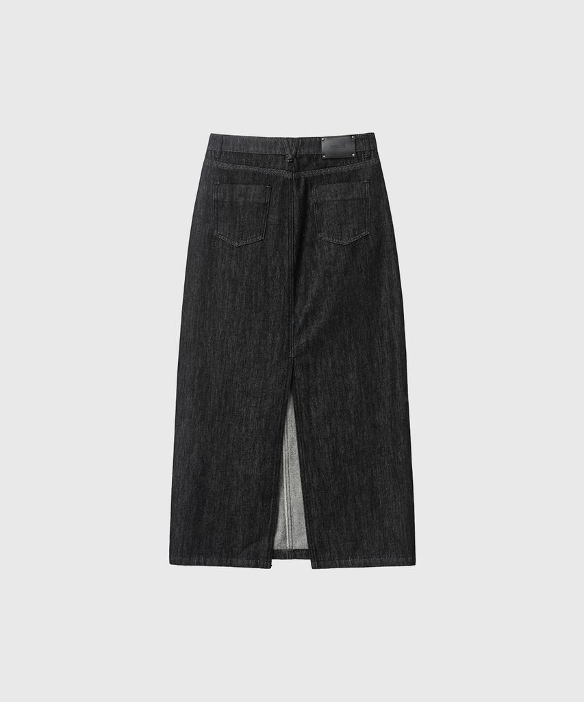 General Idea Denim Maxi Skirt [Black] / Gf2Lsk513