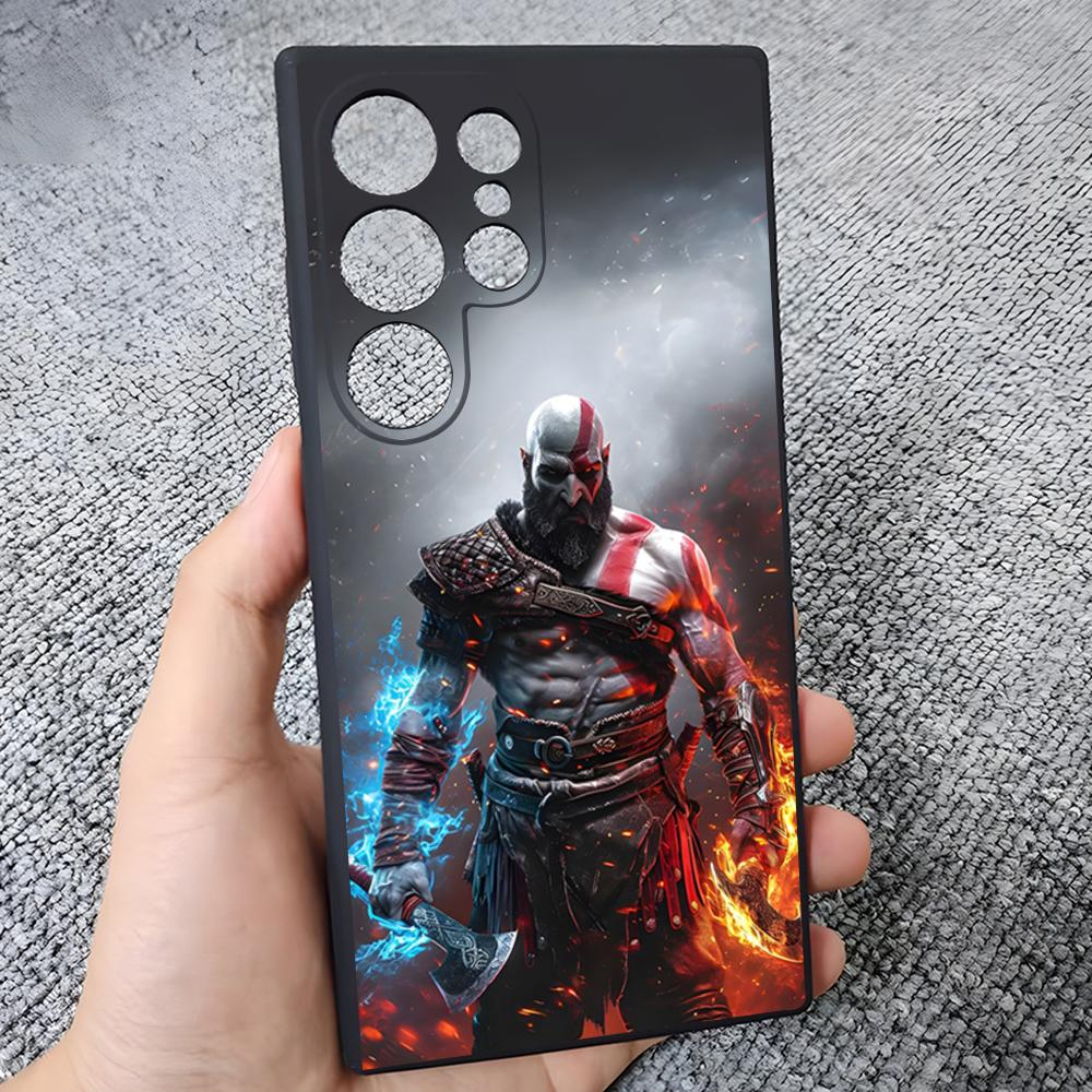 

War God Kratos Phone Case For Samsung S25 Edge S24 S23 S22 S21 S20 Ultra Plus Fe Galaxy A54 A53 A34 A25 A16 Cover Samsung S21 FE